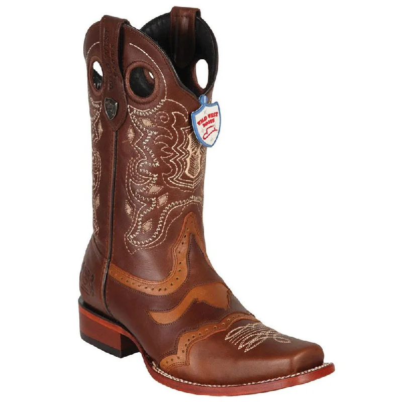 Men's cowboy boots with a pull - on strapWildcat Mens Square Toe Boots