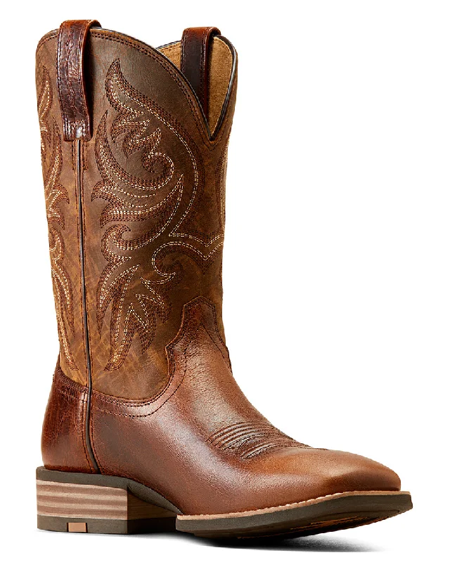 Men's cowboy boots with a tooled leather designMen's Slingshot Western Boots