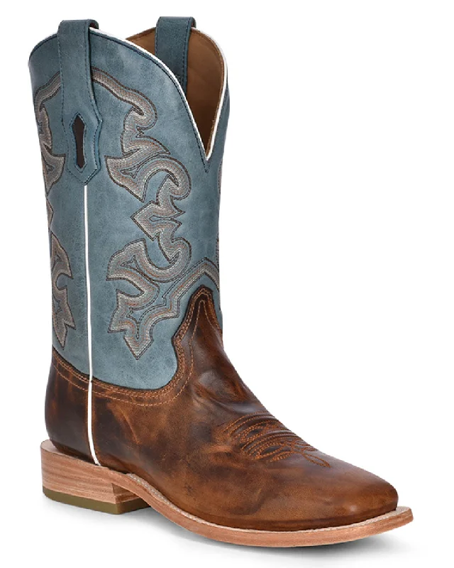 Western - style men's cowboy boots with intricate stitchingMen's Rodeo Collection Western Boots