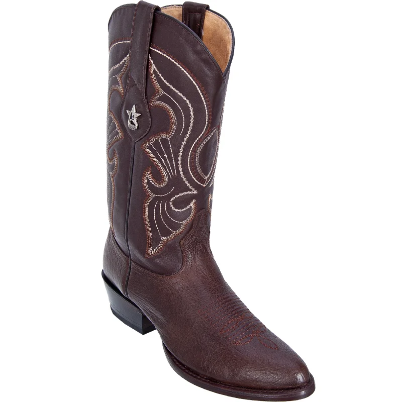 Men's cowboy boots in a dark brown leatherBrown Bull Shoulder Boots