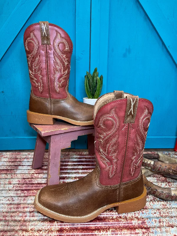 Alligator - print men's cowboy boots for a bold lookTwisted X Men's 11" Tech X Ginger & Burnt Sienna Cowboy Boots MXTR010