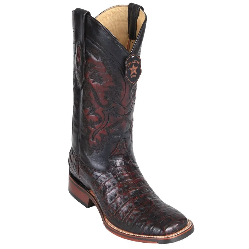 Western - style men's cowboy boots with intricate stitchingCaiman Cowboy Boots