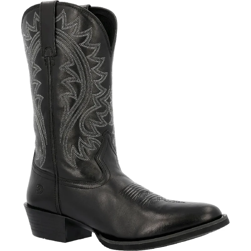 Men's cowboy boots with a distressed leather finishDurango Mens Shyloh Western Black Onyx Leather Cowboy Boots