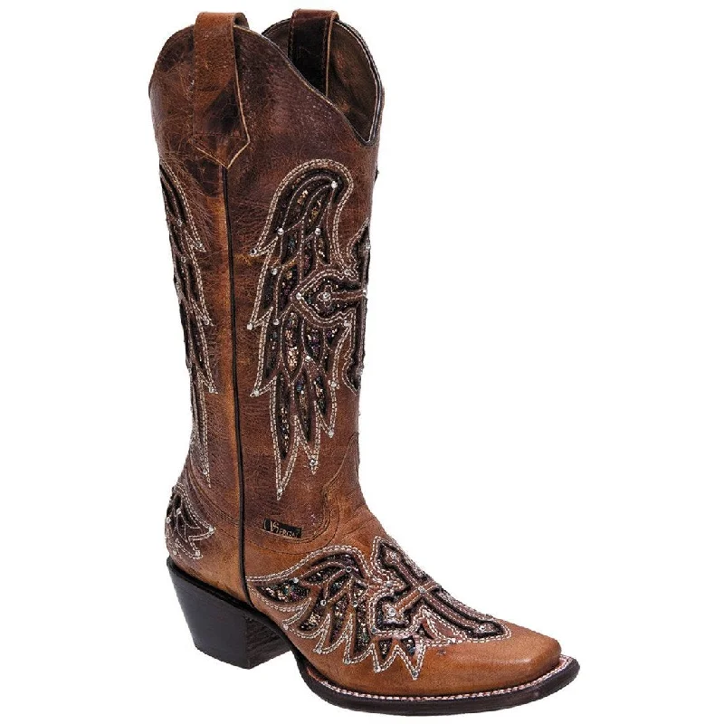 Men's cowboy boots with a leather sole for a classic lookSG503High Boot Honey for Lady