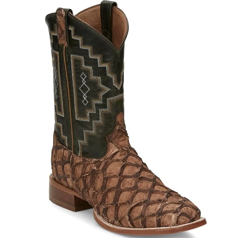 Men's cowboy boots with a pull - on strapMen's Leviathan Pirarucu Square Toe Boot