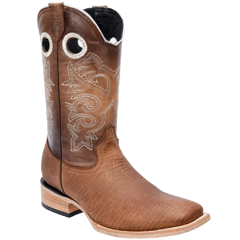 Men's cowboy boots with a suede shaftTan Cowboy Boots