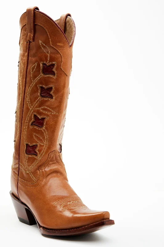 Men's cowboy boots with a suede shaftDeville Western Boots - Snip Toe