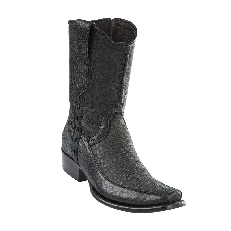 Men's cowboy boots with a high - heeled designLizard Teju Dubai Short Cowboy Boot