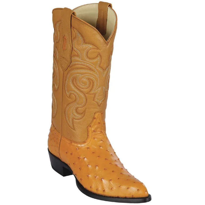 Western - style men's cowboy boots with intricate stitchingButtercup Ostrich Cowboy Boots