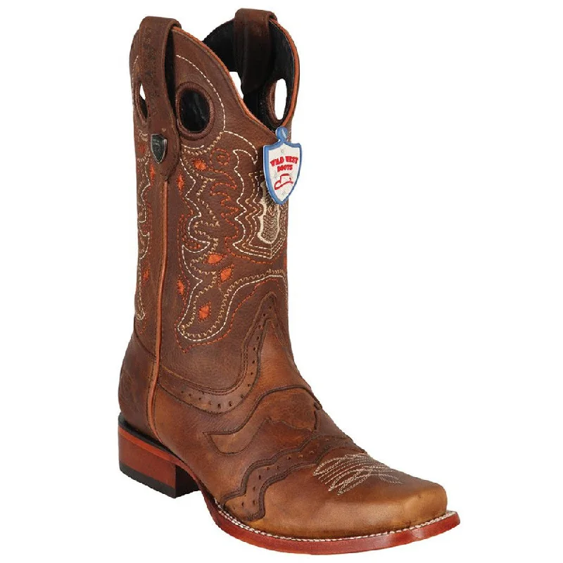 Men's cowboy boots with a high - heeled designMen's Square Toe Boot Rage