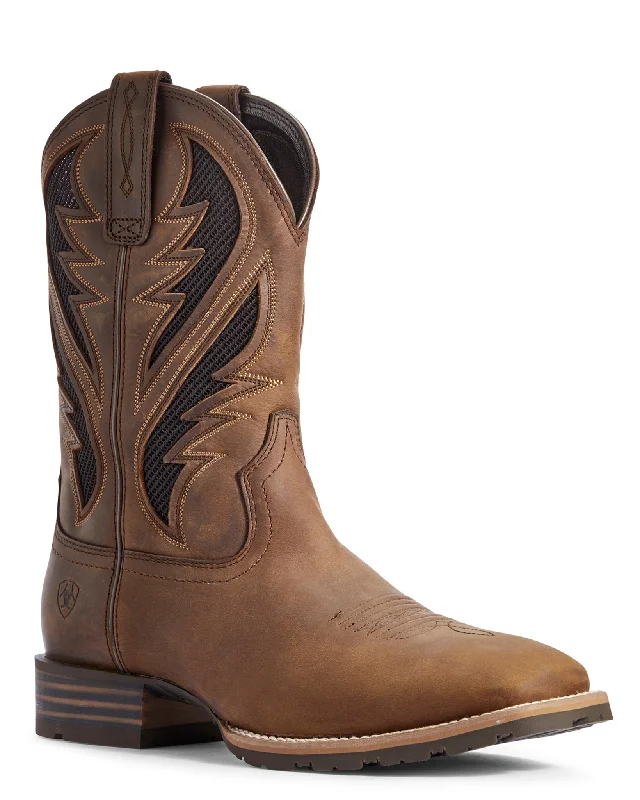 Men's cowboy boots with a spur ledgeMen's Hybrid VentTEK Western Boots