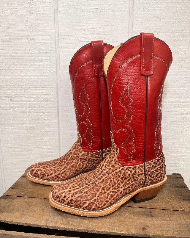 Men's cowboy boots with a decorative inlayAnderson Bean Men's Terra Vintage Elephant & Tamarillo Absolute Cowboy Boot 335349