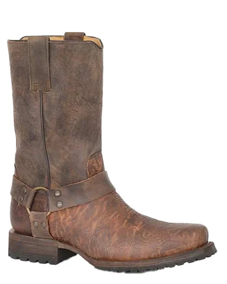 Men's cowboy boots with a rubber sole for tractionMen's Heritage Harness Boots