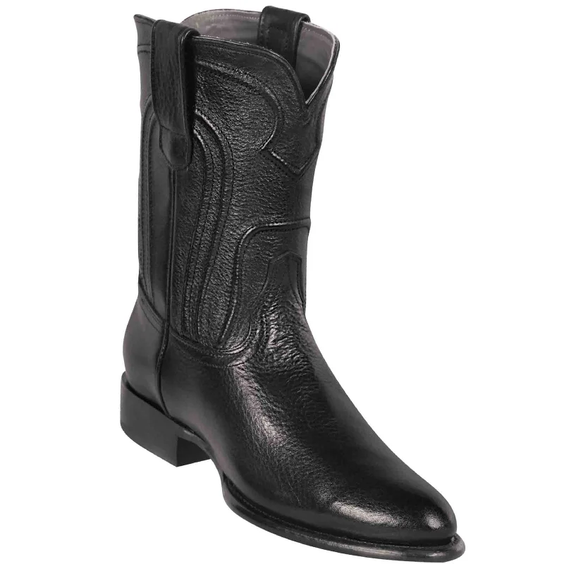 Men's cowboy boots with a tooled leather designMen's Black Roper Boot