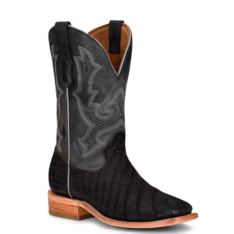 Men's genuine leather cowboy boots with a pointed toeAlligator Boots