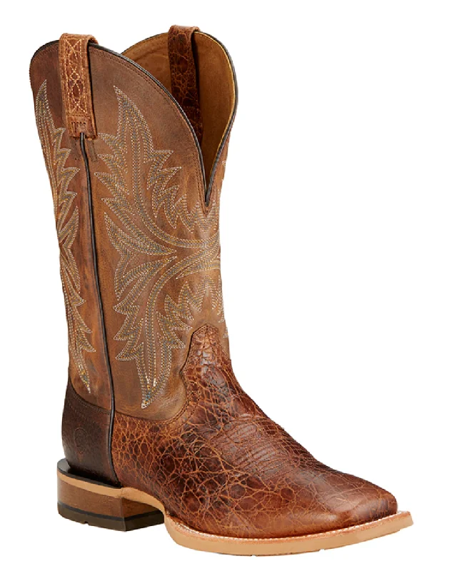 Western - style men's cowboy boots with intricate stitchingMens Cowhand Western Boots