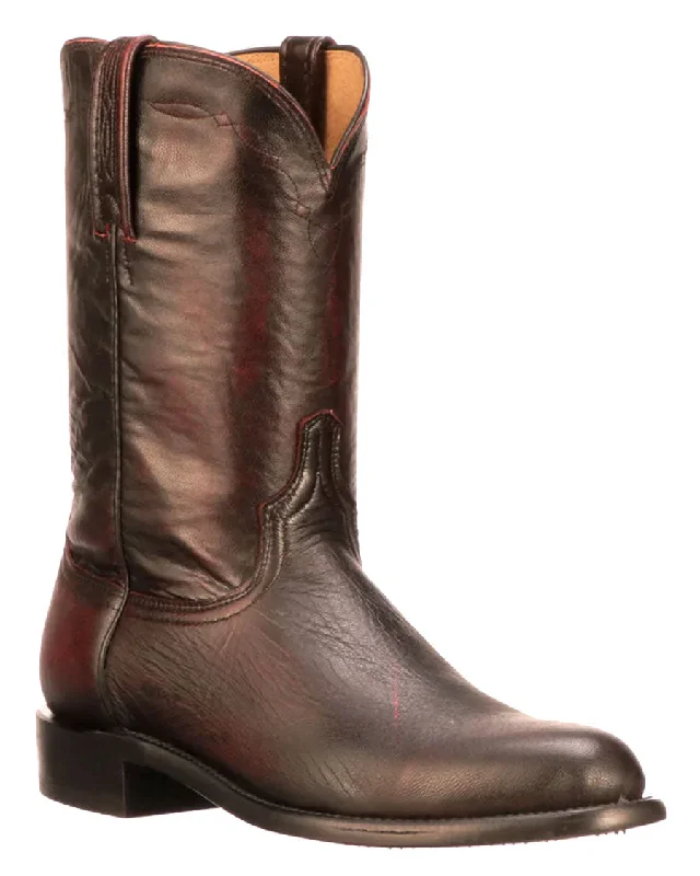 Men's cowboy boots with a tooled leather designMen's Majestic Roper Western Boots