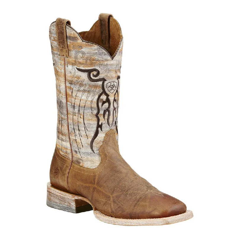 Men's cowboy boots with a rubber sole for tractionMesteño Square Toe Cowboy Boots