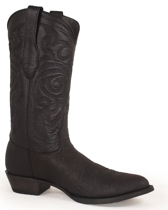 Men's cowboy boots with a high - heeled designMen's Bull Shoulder Western Boots