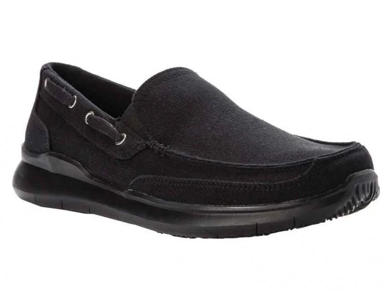 Men's boat shoes with a perforated design for ventilationPropet Viasol - Men's Boat Shoe