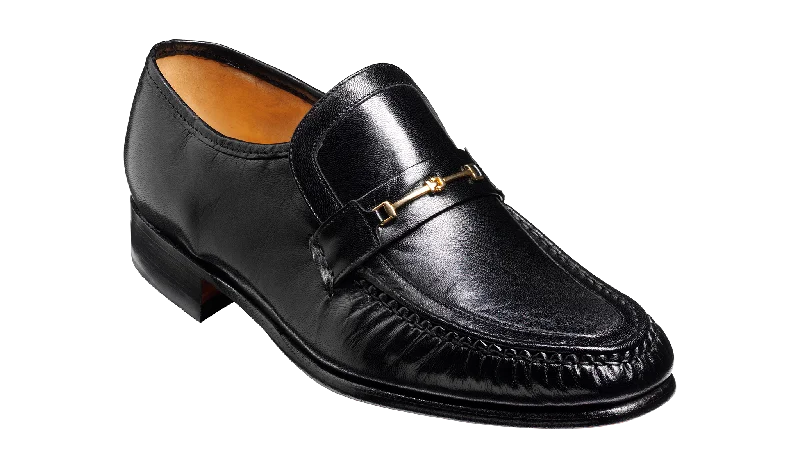 Men's leather loafers with a penny slotLaurie - Black Kid