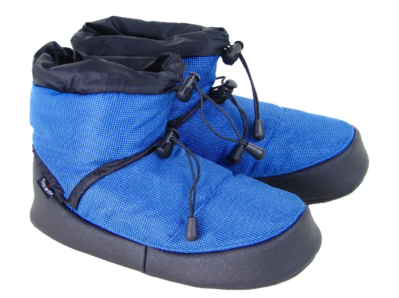 Men's slippers with a logo patch on the sidePolar Feet Camp Booties - Sky