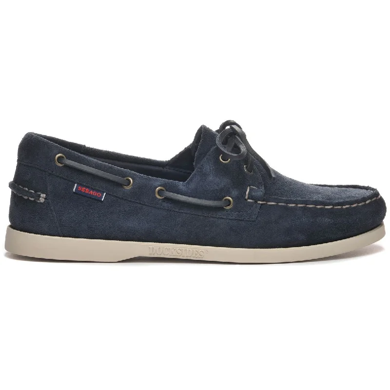 Men's boat shoes with a cushioned footbedPortland Roughout - Navy Blue