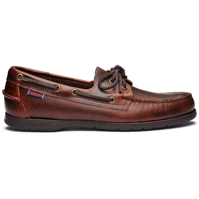 Men's boat shoes with a rubber outsole for durabilityEndeavor - Brown