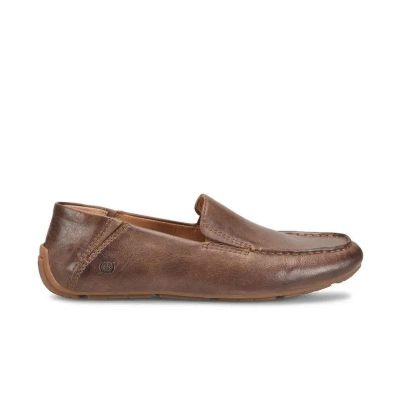 Men's loafers with a flexible sole for easy movementBorn Men's Marcel - Dark Brown Nut