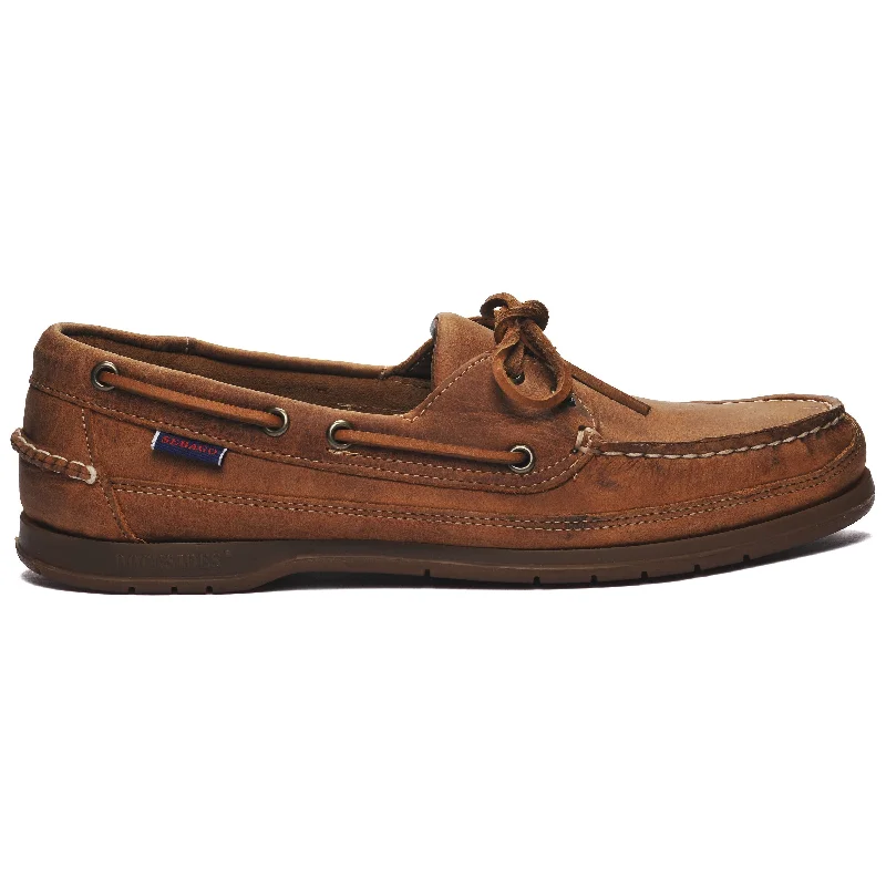 Men's boat shoes with a flexible sole for easy movementSchooner Saddler's Leather - Tan