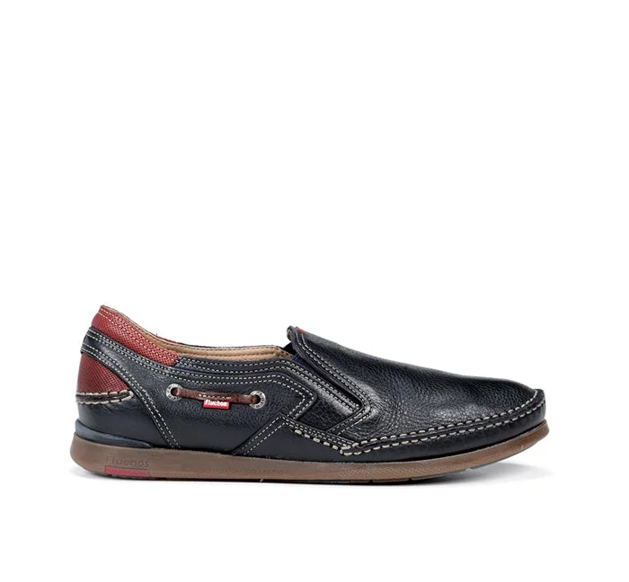 Men's loafers with a removable insole for cleaningMens Fluchos Mariner Navy