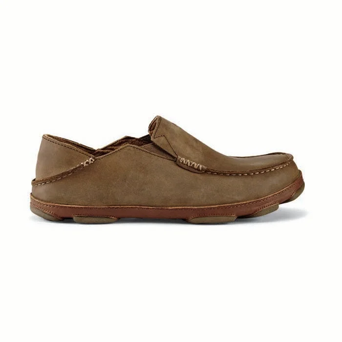 Men's loafers in a neutral color like black or brownMens Olukai Moloa in Ray Toffee