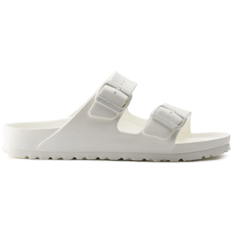 Men's sandals with a decorative buckle or charmBirkenstock Men's Arizona EVA Waterproof White