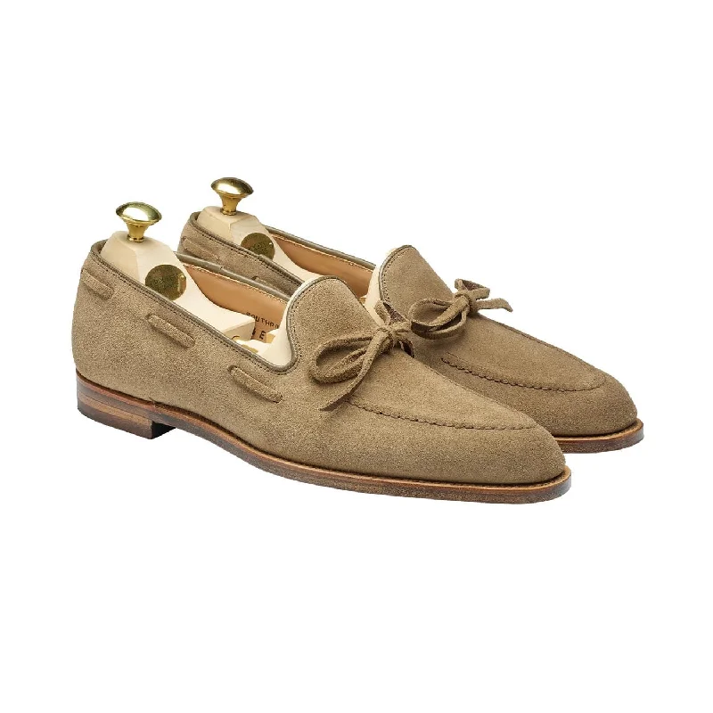 Men's loafers with a leather lacing systemSouthport Khaki Suede