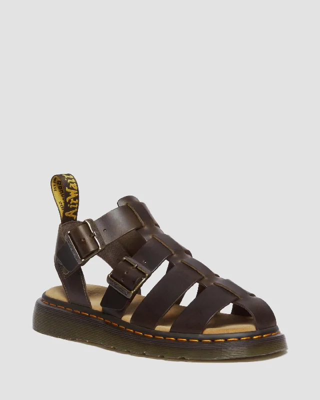 Men's sandals with a perforated leather upper for ventilationGarin Brando Leather Sandals