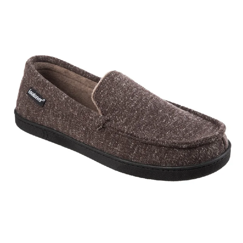 Slipper - boot style men's slippers for cold feetMen's Heather Knit Preston Moccasin Slippers