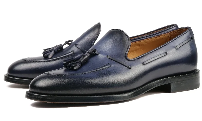 Men's loafers with a rubber sole for durabilityHenley Tassel Loafer Blue