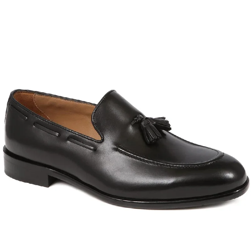 Men's loafers with a moc - toe designDevon2 Leather Loafers - DEVON2 / 324 972