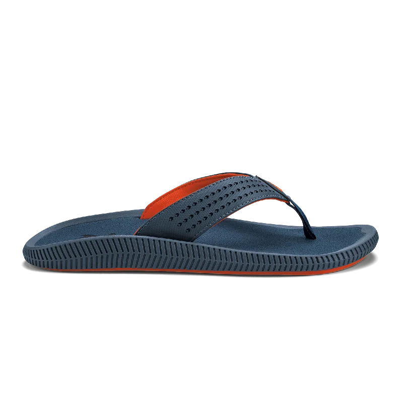 Men's sandals with a contrast stitching detailUlele - Lagoon