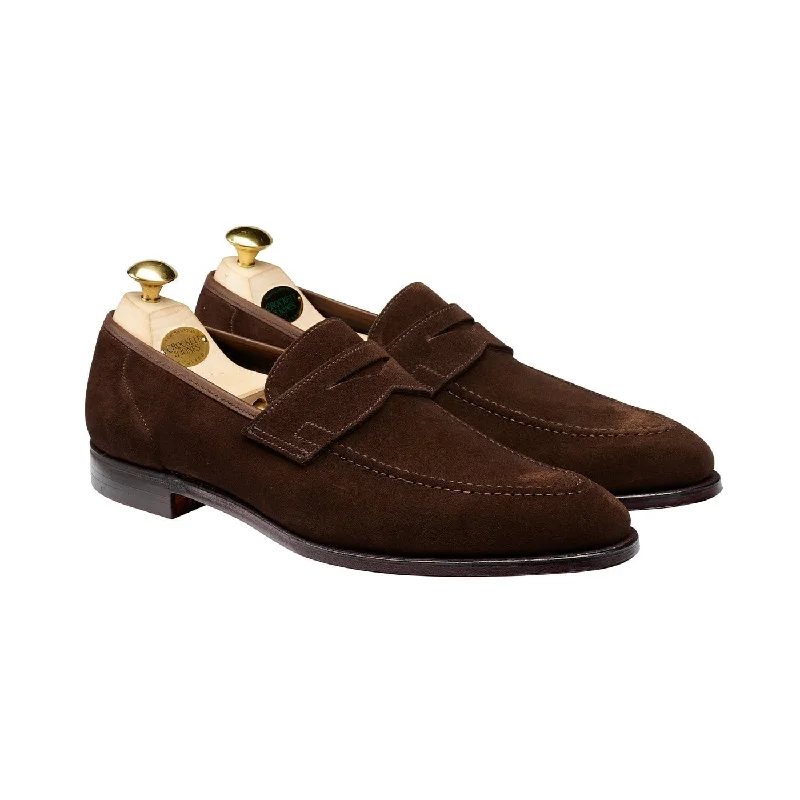 Men's loafers with a tassel front for a classic lookTeign Dark Brown Suede