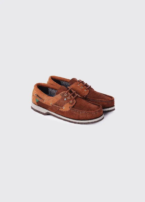 Men's boat shoes with a cushioned footbedClipper Boat Shoe - Brown