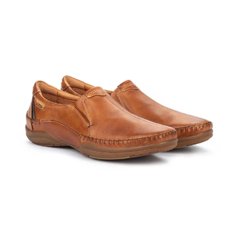 Men's loafers with a decorative bucklePikolinos Men's San Telmo M1D-6032 - Brandy