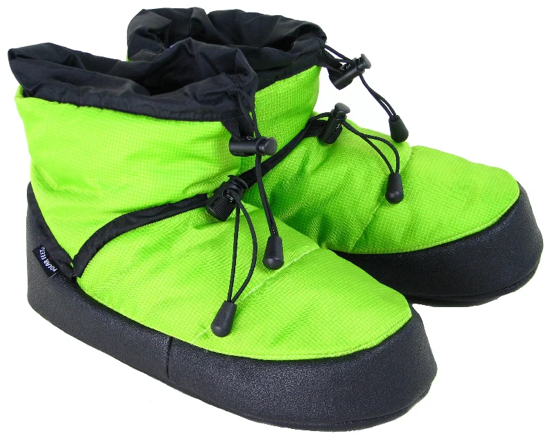 Men's slippers with a padded footbed for all - day comfortPolar Feet Camp Booties - Lime