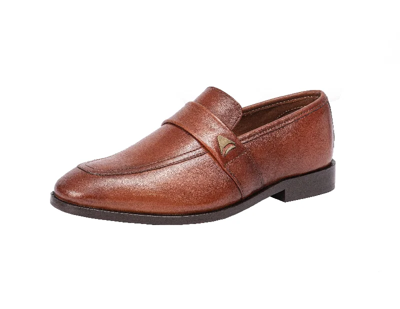 Men's loafers with a removable insole for cleaningHouston - Calfi Crust - Vintage Tan