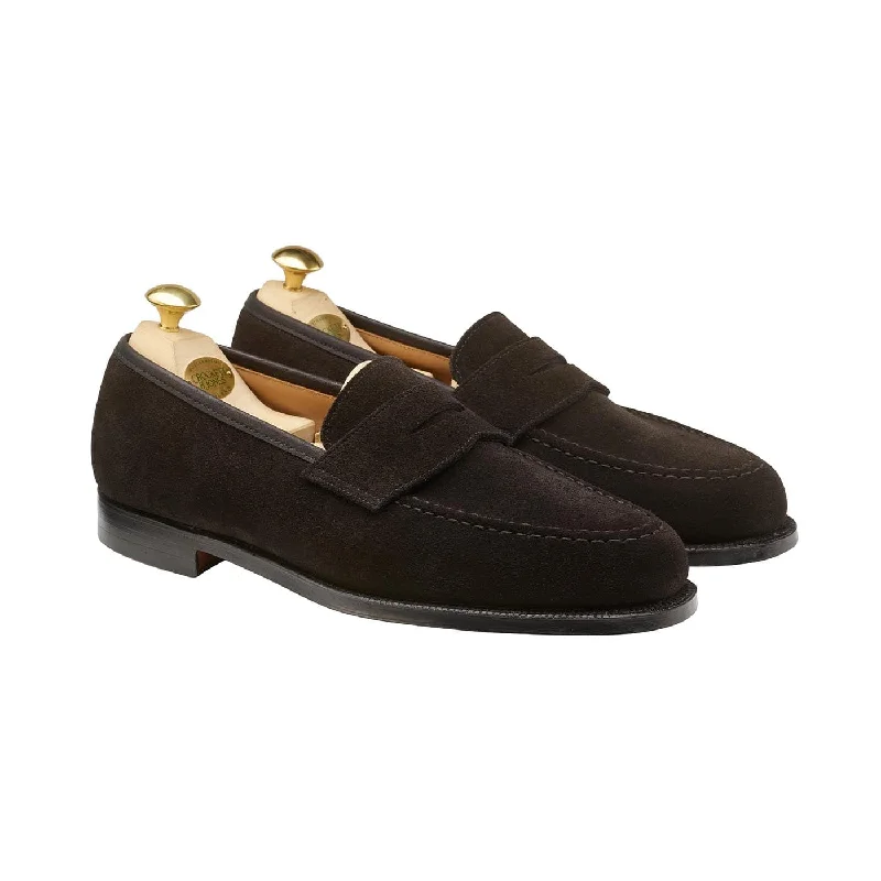 Men's loafers with a stretchy side panel for a better fitBoston Black Suede