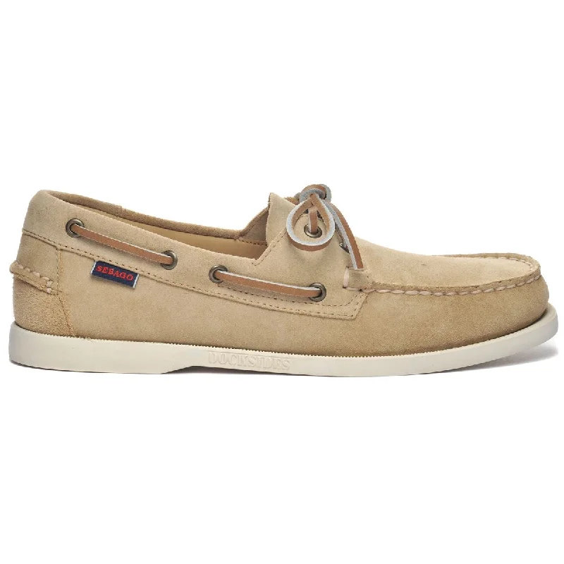 Men's boat shoes in a light - colored leatherPortland Roughout - Camel