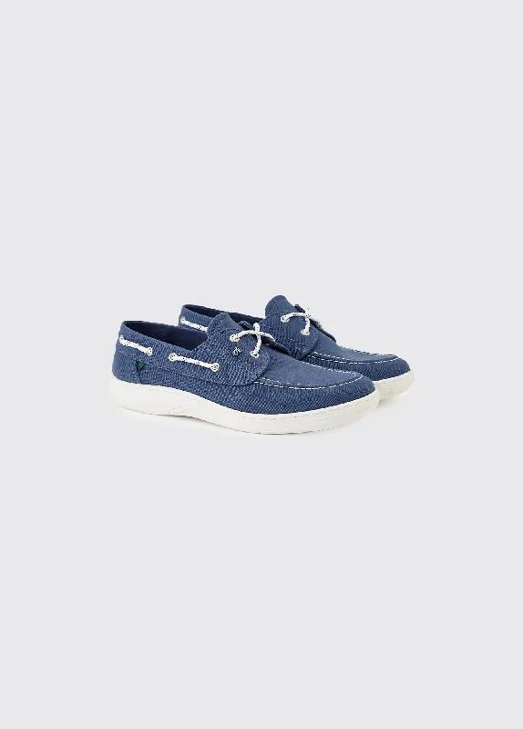 Breathable men's boat shoes for all - day wearSantorini Canvas Boat Shoe - Denim