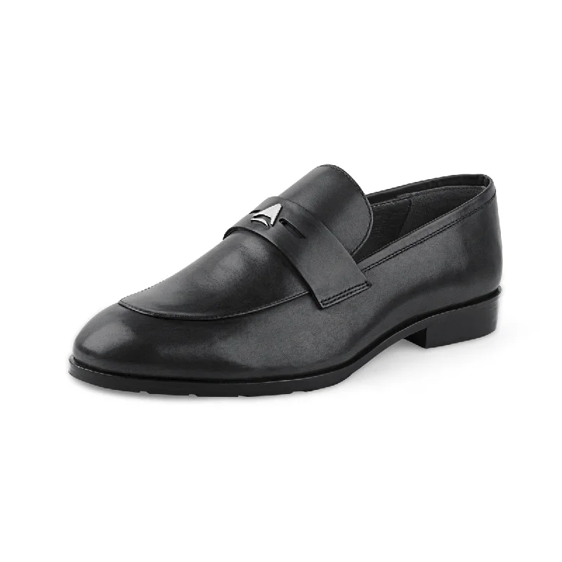 Men's loafers with a smooth leather finishNapoli - Calfi Crust - Black