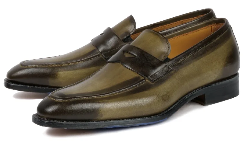 Men's loafers with a cushioned footbedHampton Penny Loafer Olive Green