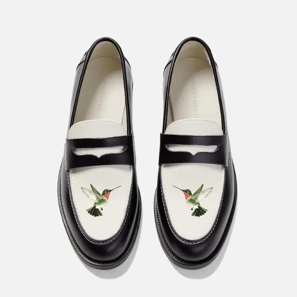 Men's loafers with a tassel front for a classic lookHand-Painted Motif Penny Loafer - Men's